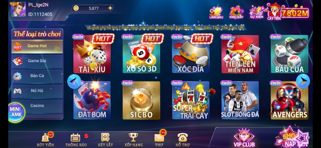 Tải IWIN để có những trải nghiệm thú vị nhất